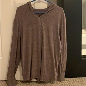 Hooded long sleeve shirt